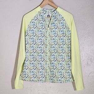 Footjoy Mid Layer Multicolor Patterned Jacket